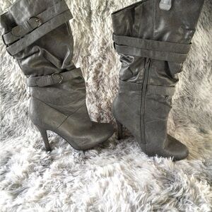 High heeled boots
